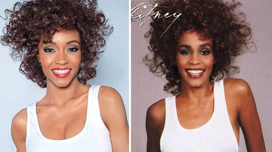 First Look:  Yaya Dacosta transforms into Whitney Houston
