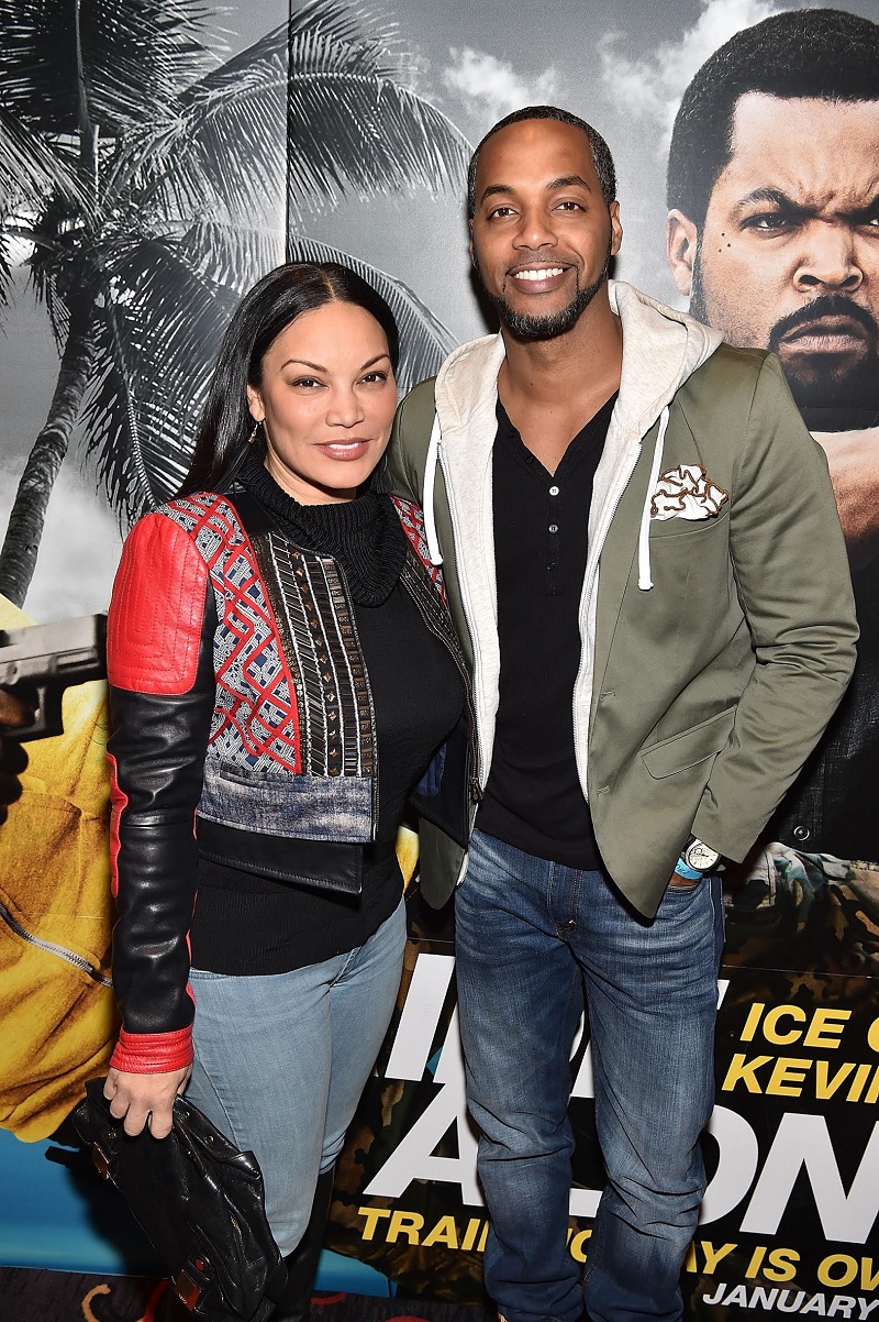 ATLANTA, GA - JANUARY 13: Egypt Sherrod and DJ Fadelf attend "Ride Along 2" advance screening at Regal Cinemas Atlantic Station on January 13, 2016 in Atlanta, Georgia. (Photo by Paras Griffin/Getty Images for Universal Pictures)